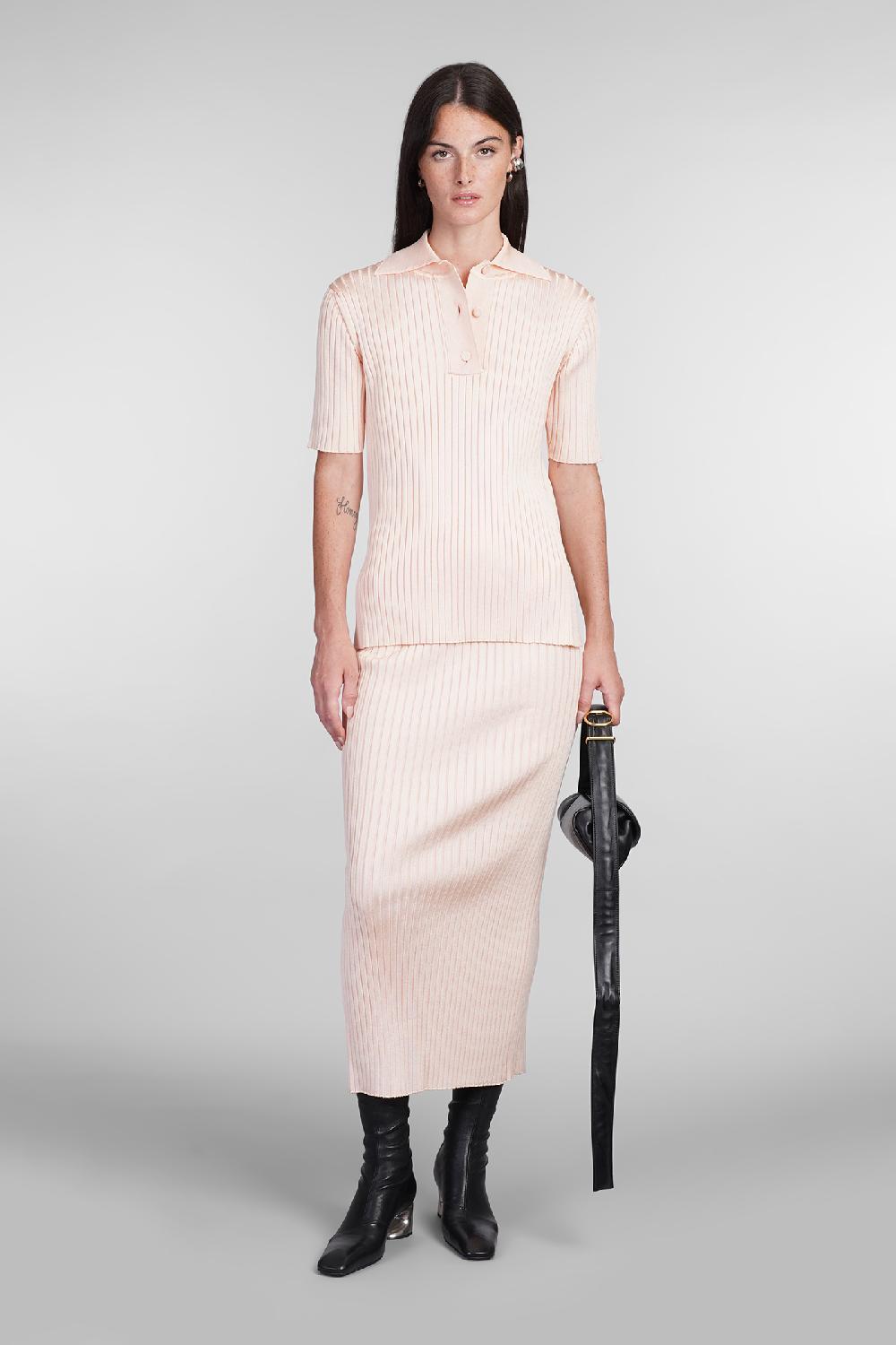 Deliberti Jil Sander Gonna in viscosa rosa cod. 404784 - Deliberti The Luxury Shopping Offerte speciali