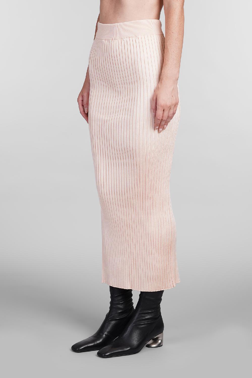 Deliberti Jil Sander Gonna in viscosa rosa cod. 404784 - Deliberti The Luxury Shopping Offerte speciali