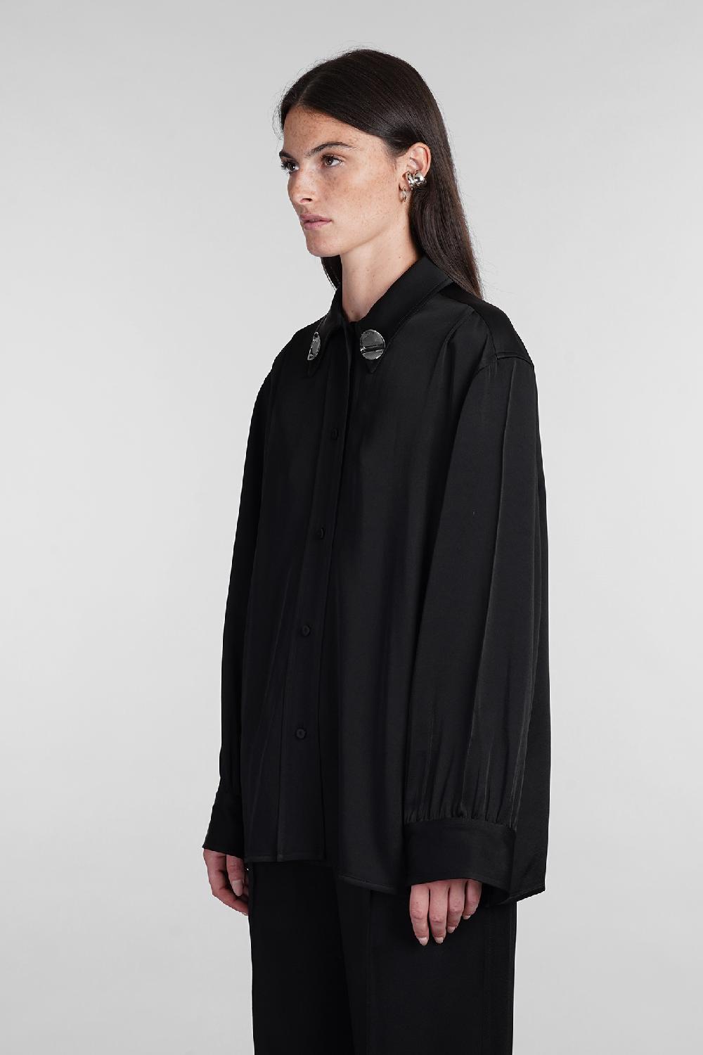 Deliberti Jil Sander Camicia in acetato nero cod. 404786 - Deliberti The Luxury Shopping Sconti VIP