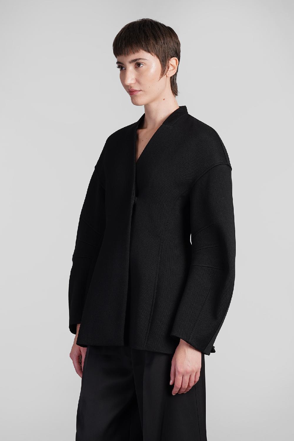 Deliberti Jil Sander Giacca casual in lana nera cod. 409651 - Deliberti The Luxury Shopping Offerta settimanale