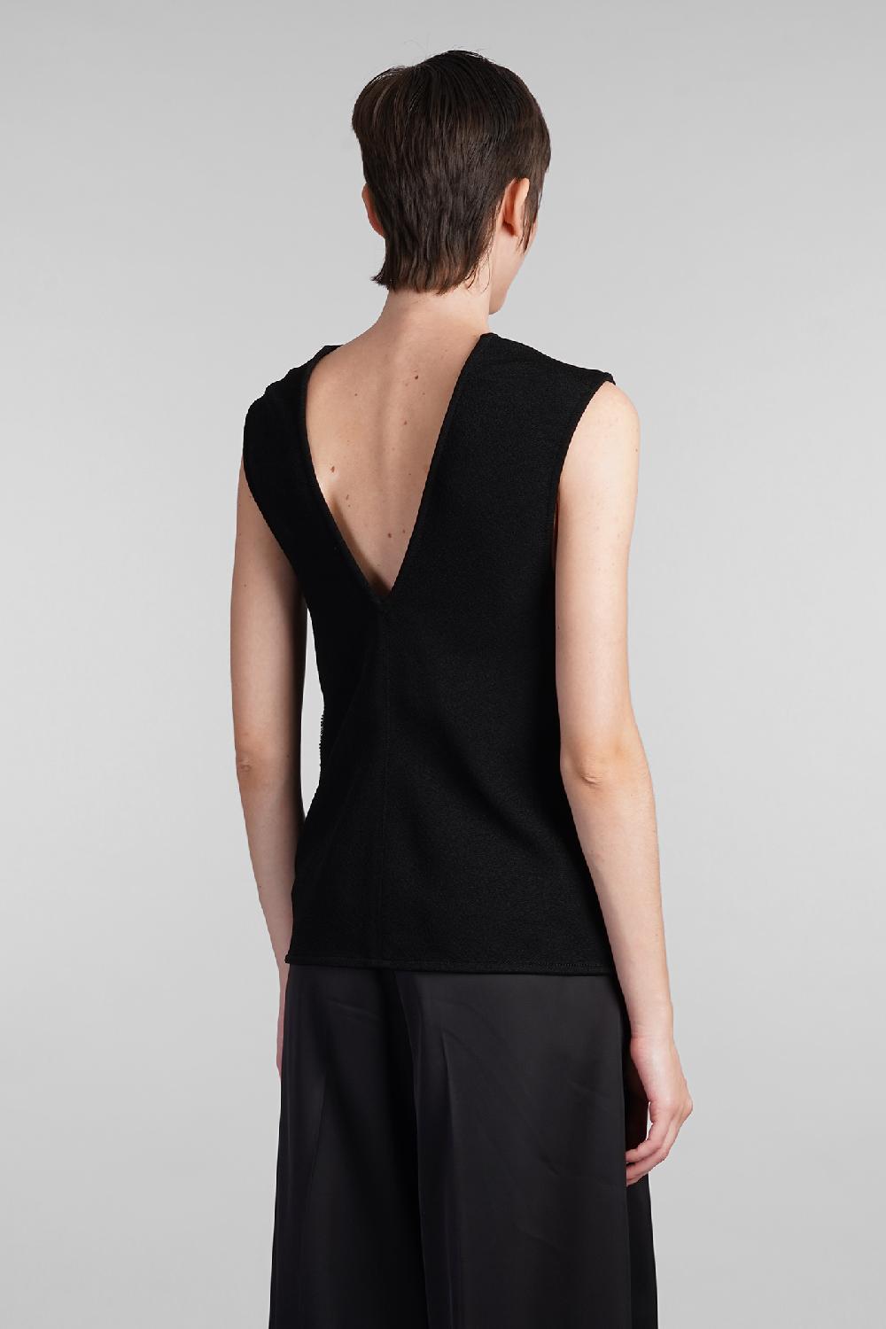 Deliberti Jil Sander Topwear in viscosa nera cod. 409652 - Deliberti The Luxury Shopping Rilascio limitato