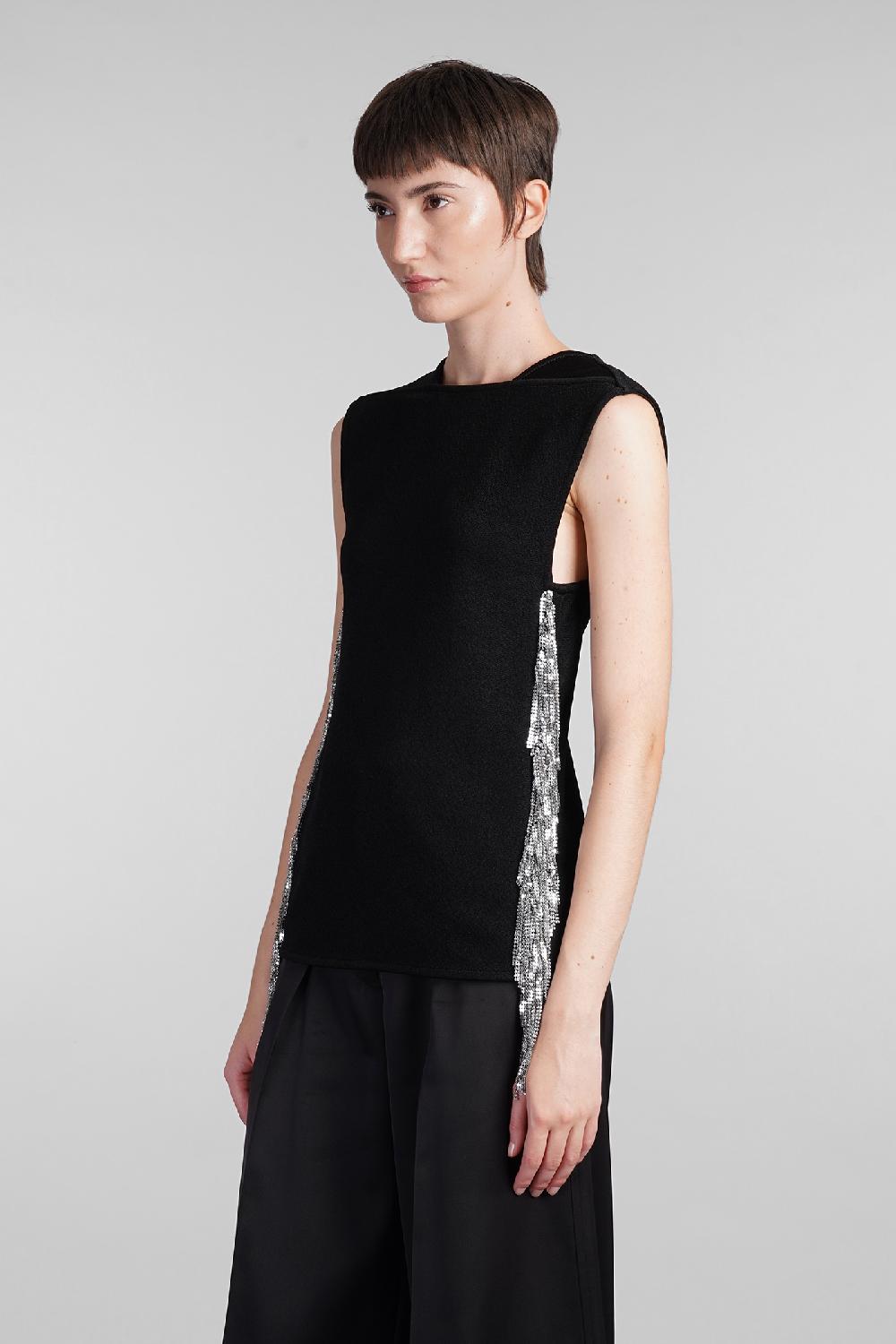 Deliberti Jil Sander Topwear in viscosa nera cod. 409652 - Deliberti The Luxury Shopping Rilascio limitato