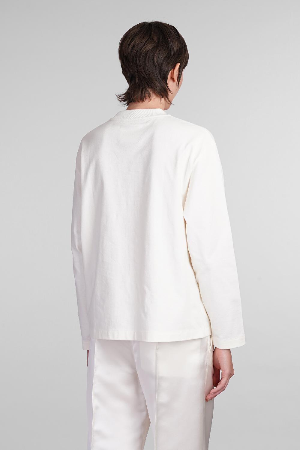Deliberti Jil Sander T-shirt in cotone bianco cod. 404789 - Deliberti The Luxury Shopping Ultimi tre giorni