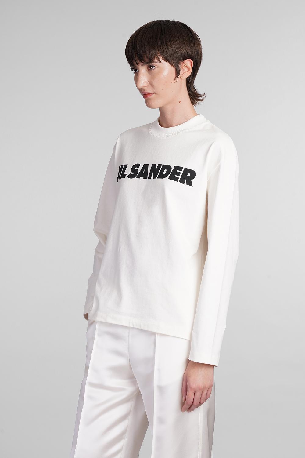 Deliberti Jil Sander T-shirt in cotone bianco cod. 404789 - Deliberti The Luxury Shopping Ultimi tre giorni
