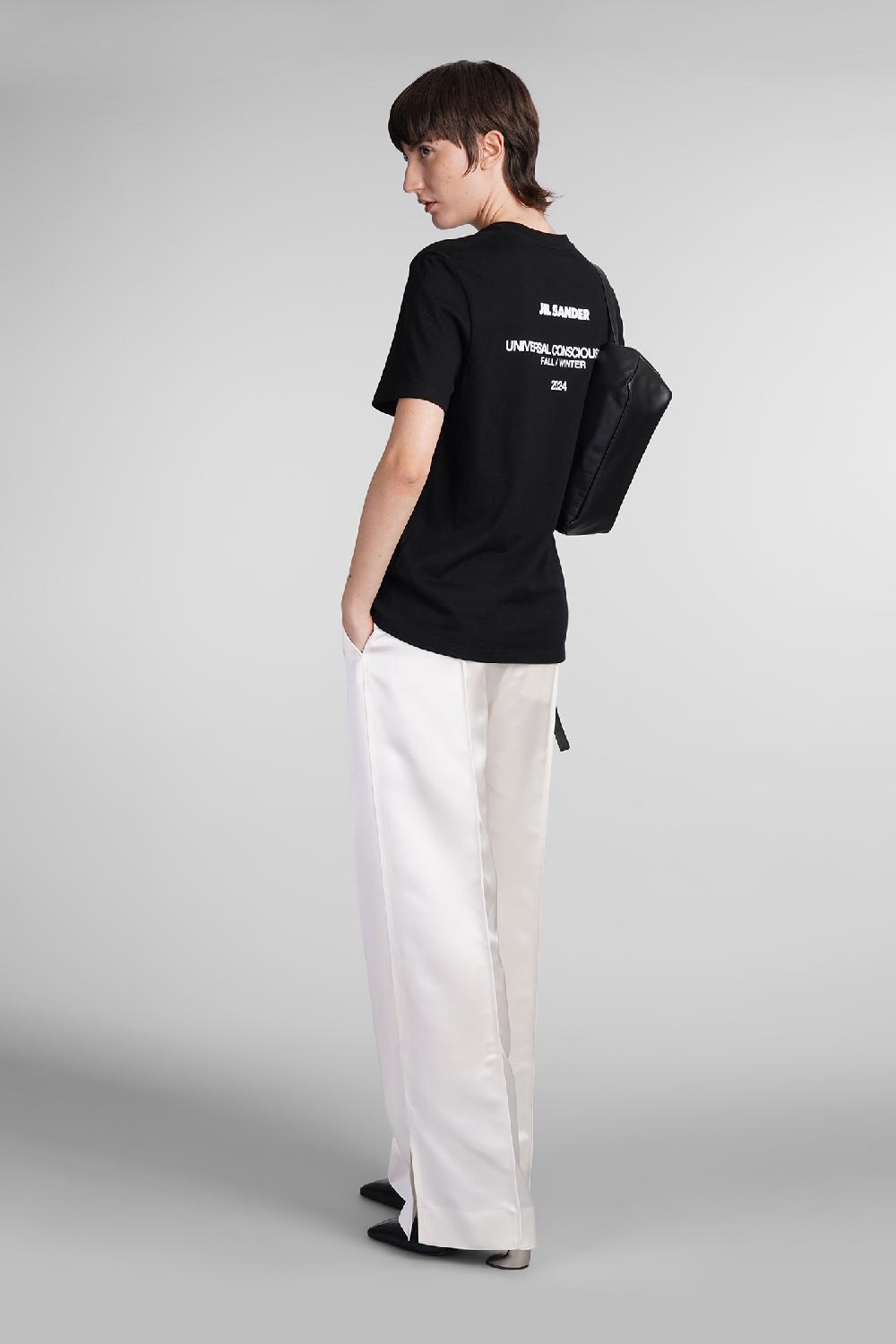 Deliberti Jil Sander T-shirt in cotone nero cod. 404791 - Deliberti The Luxury Shopping Latest stili