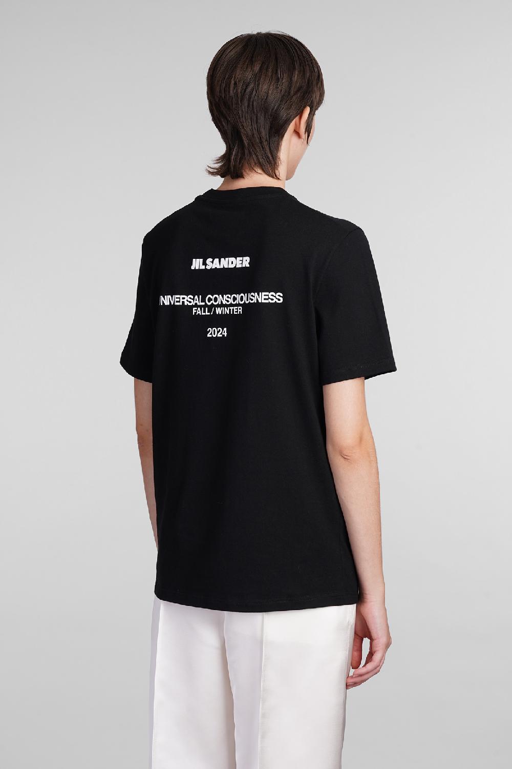 Deliberti Jil Sander T-shirt in cotone nero cod. 404791 - Deliberti The Luxury Shopping Latest stili