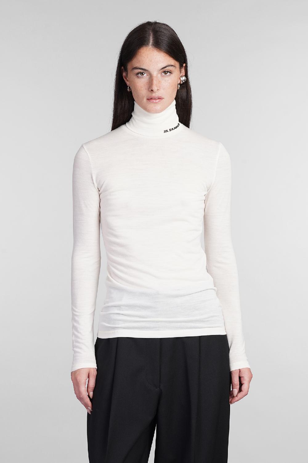 Deliberti Jil Sander Maglia in lana beige cod. 404795 - Deliberti The Luxury Shopping