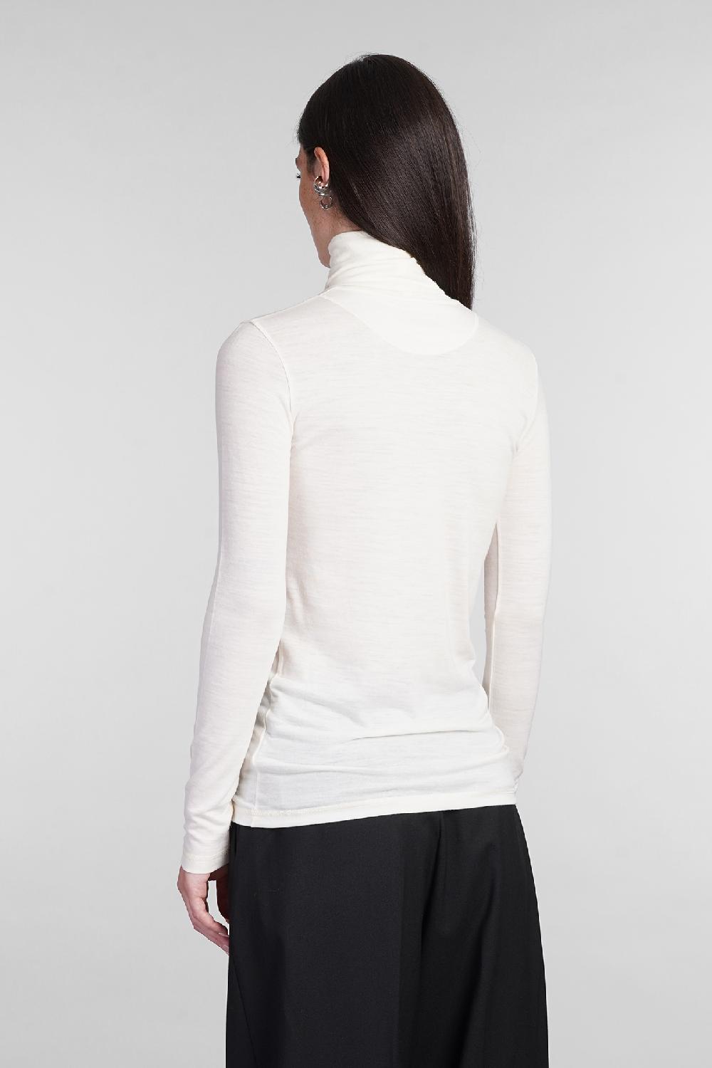 Deliberti Jil Sander Maglia in lana beige cod. 404795 - Deliberti The Luxury Shopping Fino al 60% di sconto
