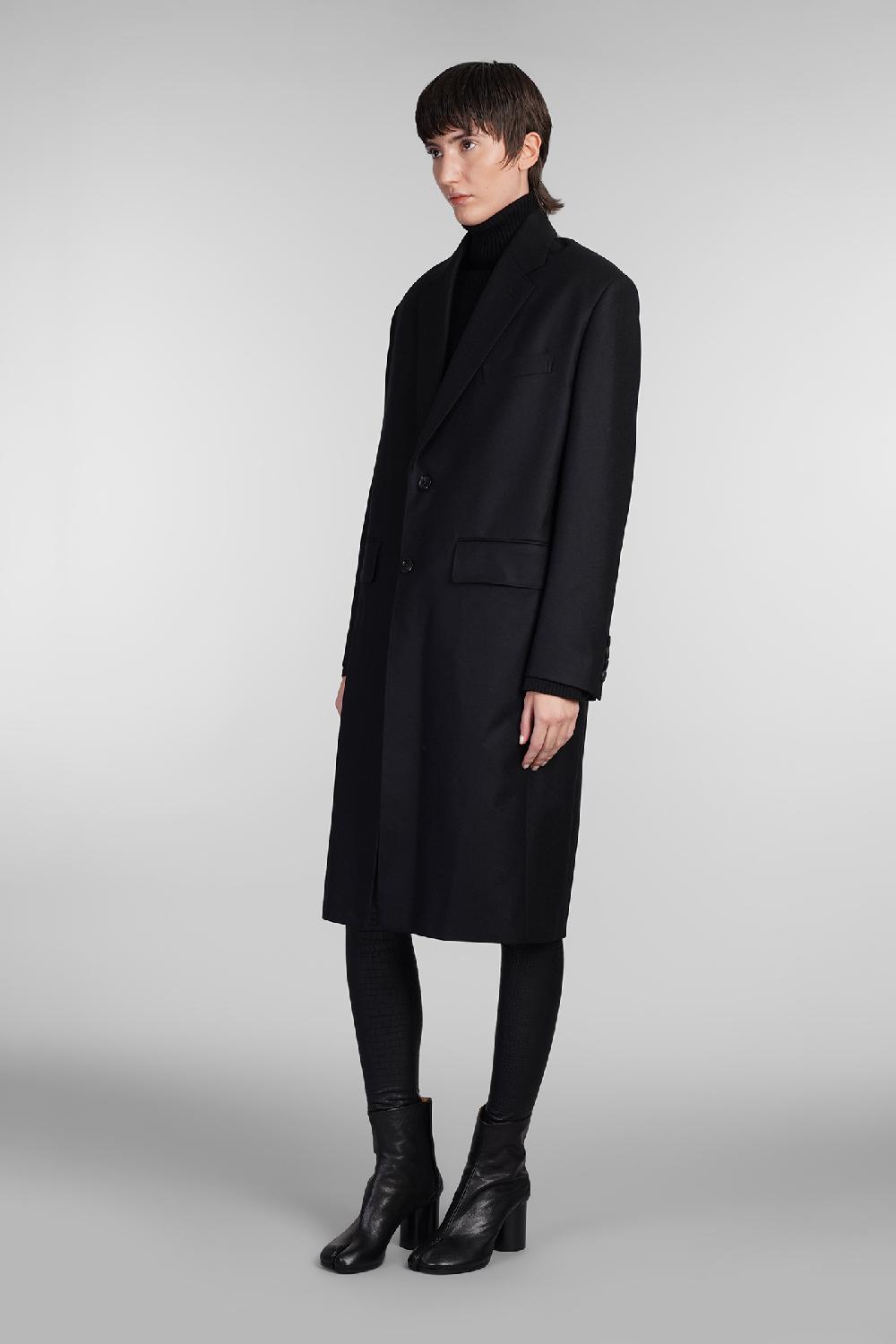 Deliberti Junya watanabe Cappotto in lana nera cod. 407130 - Deliberti The Luxury Shopping Sostegno trimestrale