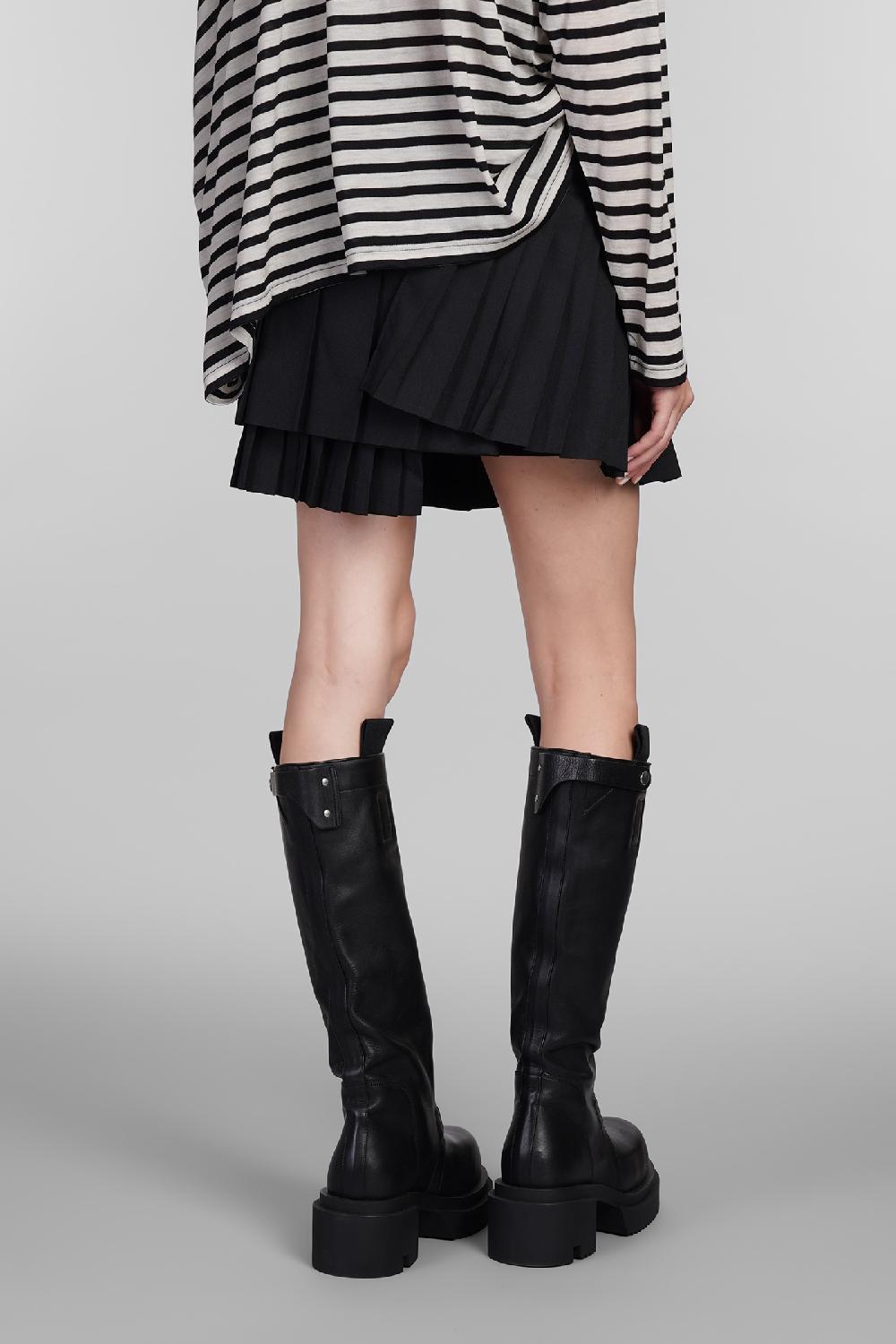 Deliberti Junya watanabe Gonna in lana nera cod. 406917 - Deliberti The Luxury Shopping 50% di sconto con spedizione gratuita