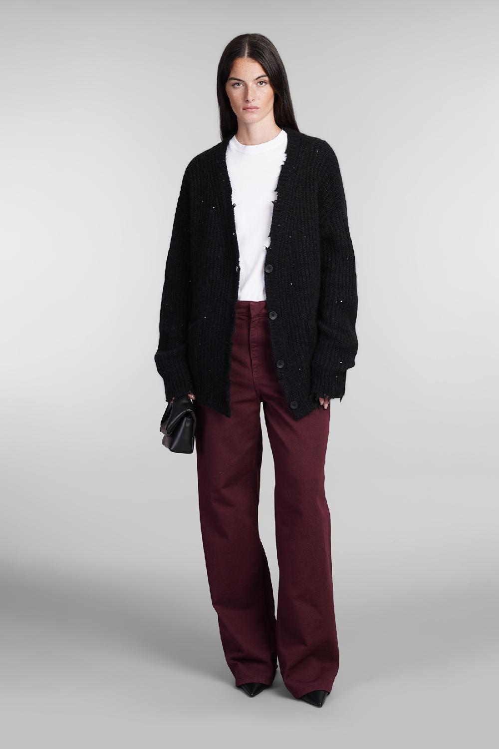 Deliberti Laneus Cardigan in lana nera cod. 404474 - Deliberti The Luxury Shopping Limitato a 3 giorni