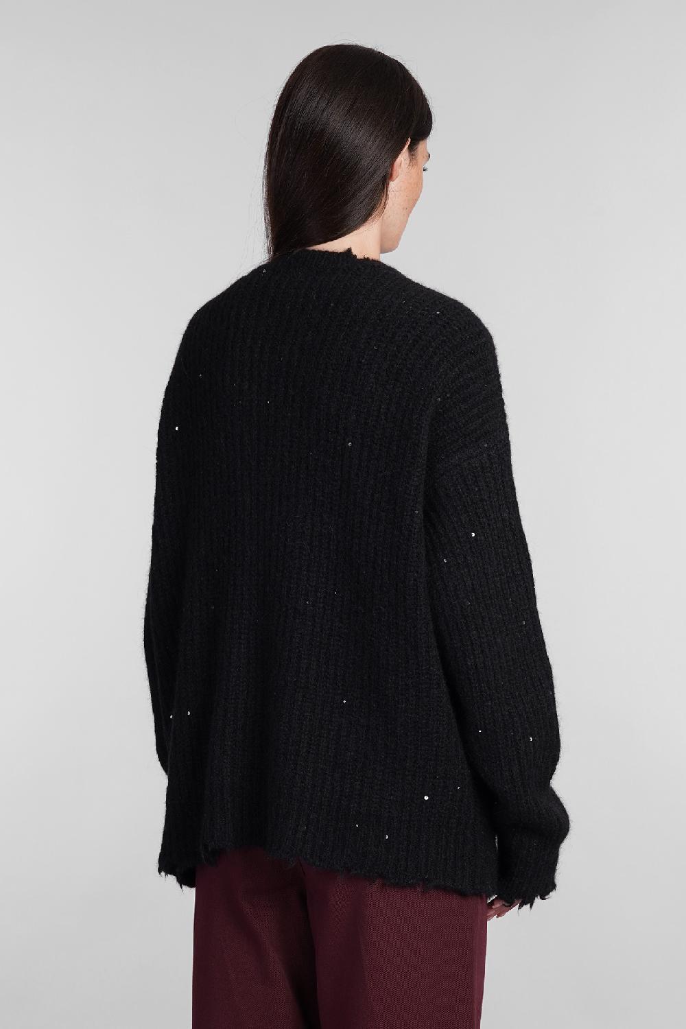 Deliberti Laneus Cardigan in lana nera cod. 404474 - Deliberti The Luxury Shopping Limitato a 3 giorni