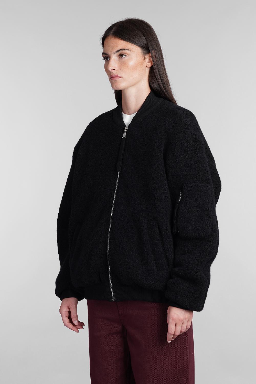 Deliberti Laneus Bomber in lana nera cod. 404475 - Deliberti The Luxury Shopping Esporta salva