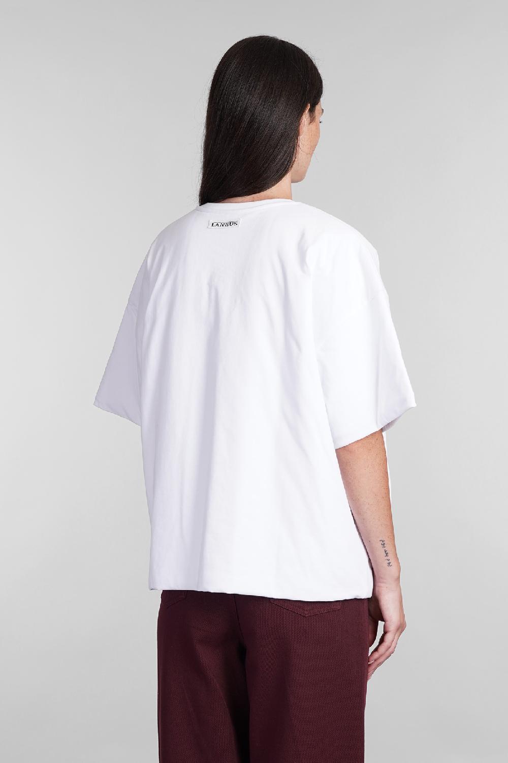 Deliberti Laneus T-shirt in cotone bianco cod. 404477 - Deliberti The Luxury Shopping In vendita
