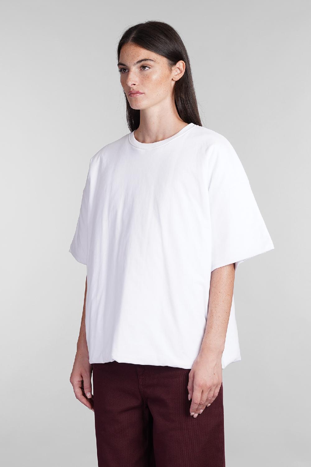 Deliberti Laneus T-shirt in cotone bianco cod. 404477 - Deliberti The Luxury Shopping In vendita