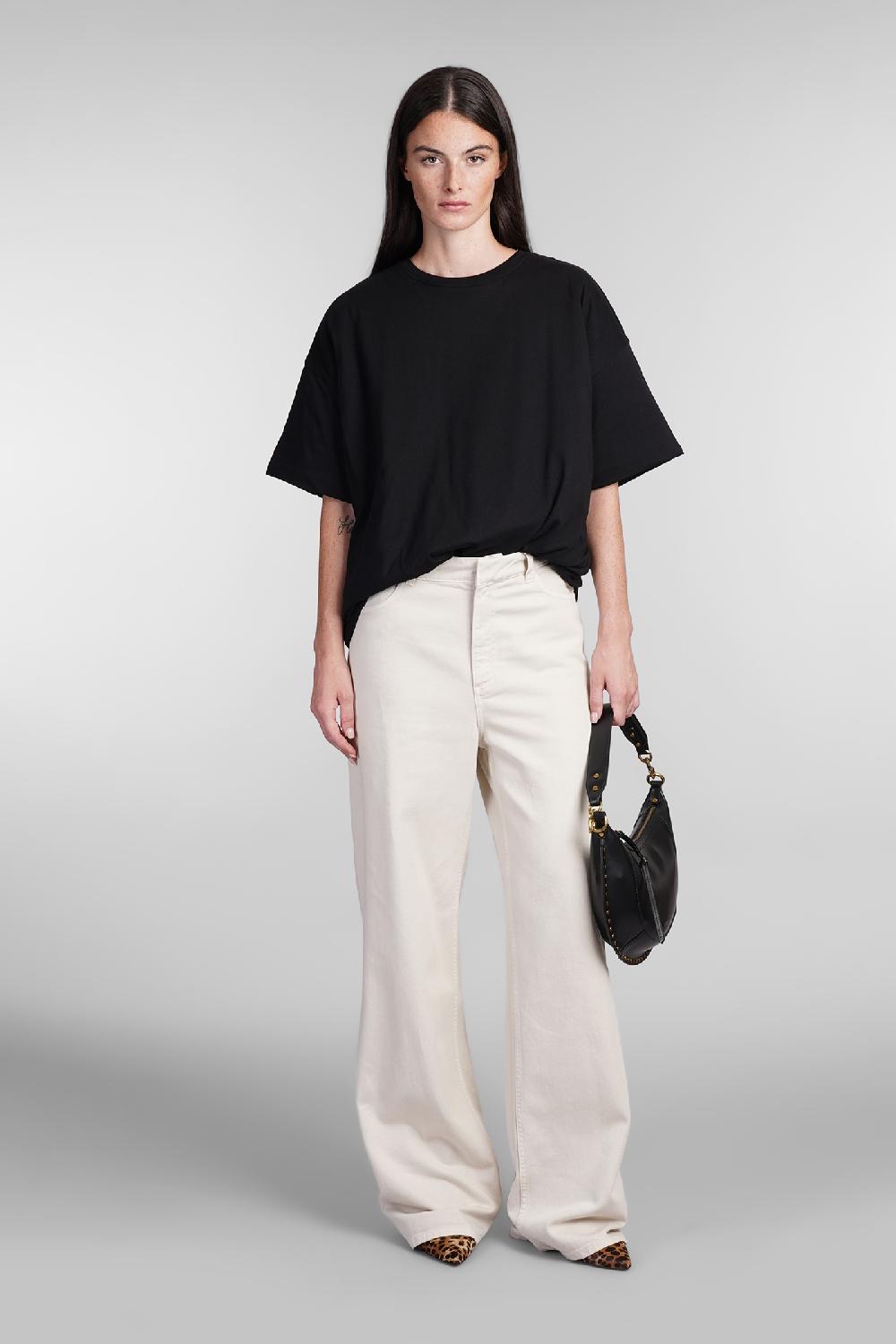 Deliberti Laneus T-shirt in cotone nero cod. 404478 - Deliberti The Luxury Shopping Duty-free
