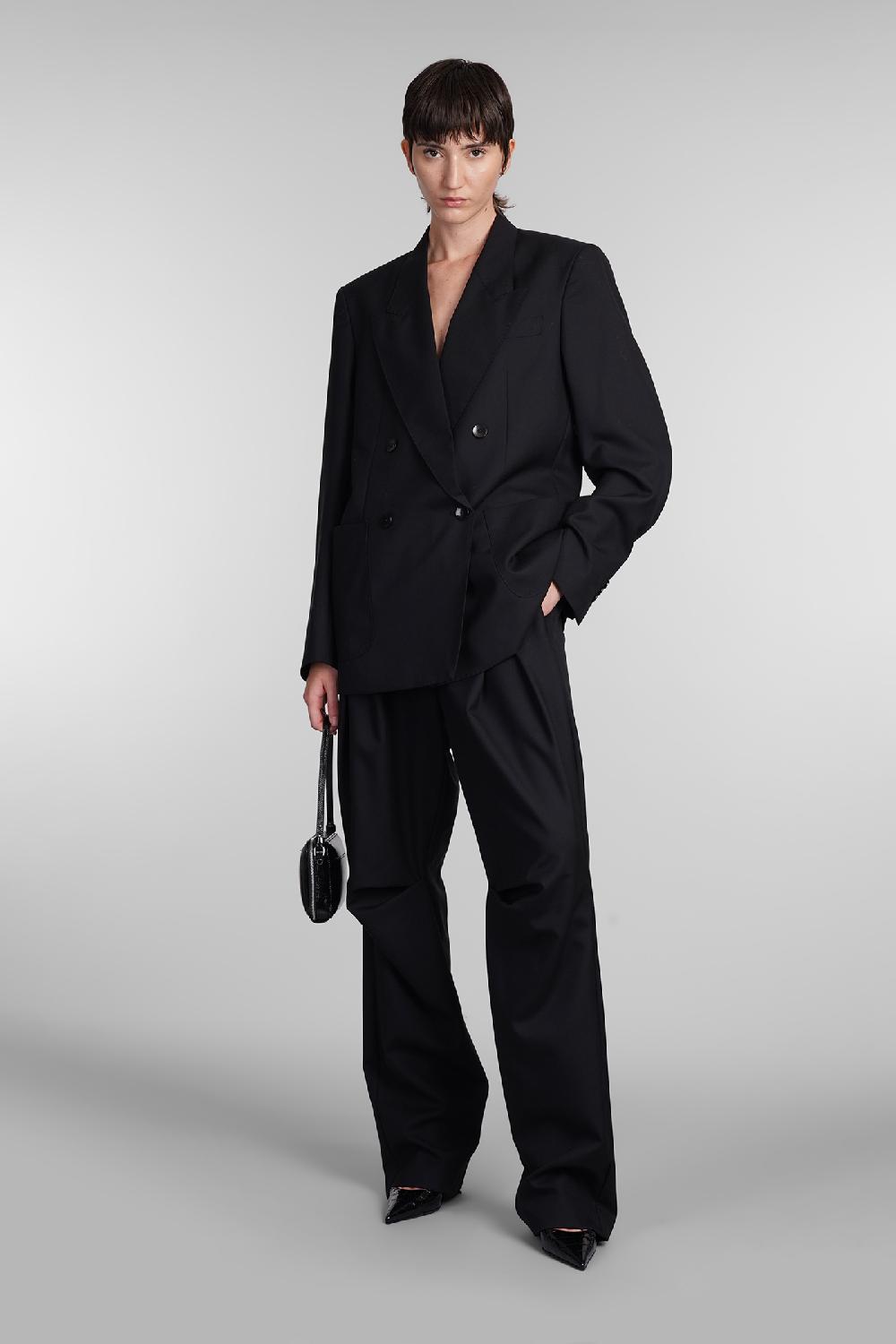 Deliberti Laneus Blazer in lana nera cod. 407319 - Deliberti The Luxury Shopping 50% di sconto per tempo limitato