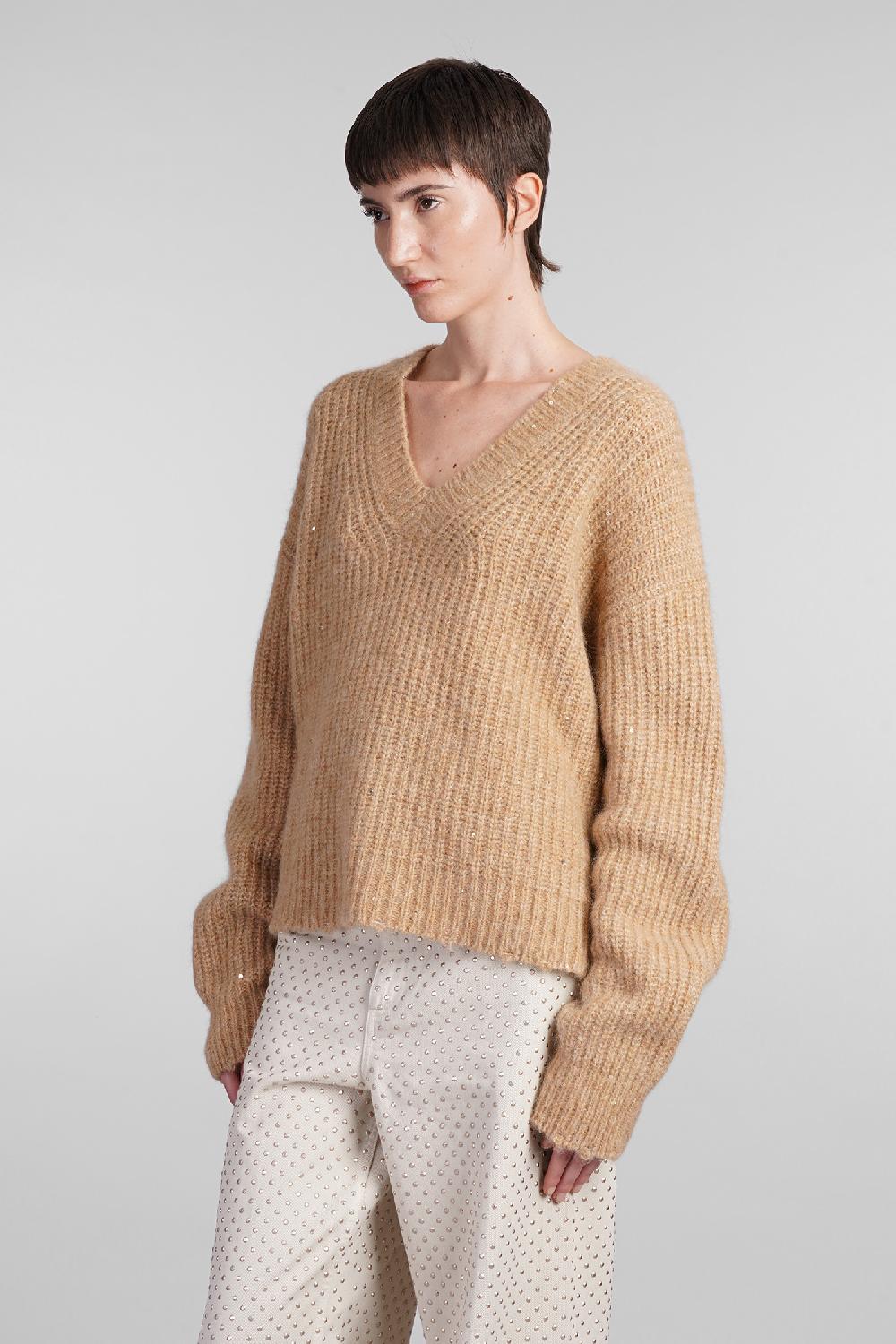 Deliberti Laneus Maglia in cashmere cammello cod. 407323 - Deliberti The Luxury Shopping Italia
