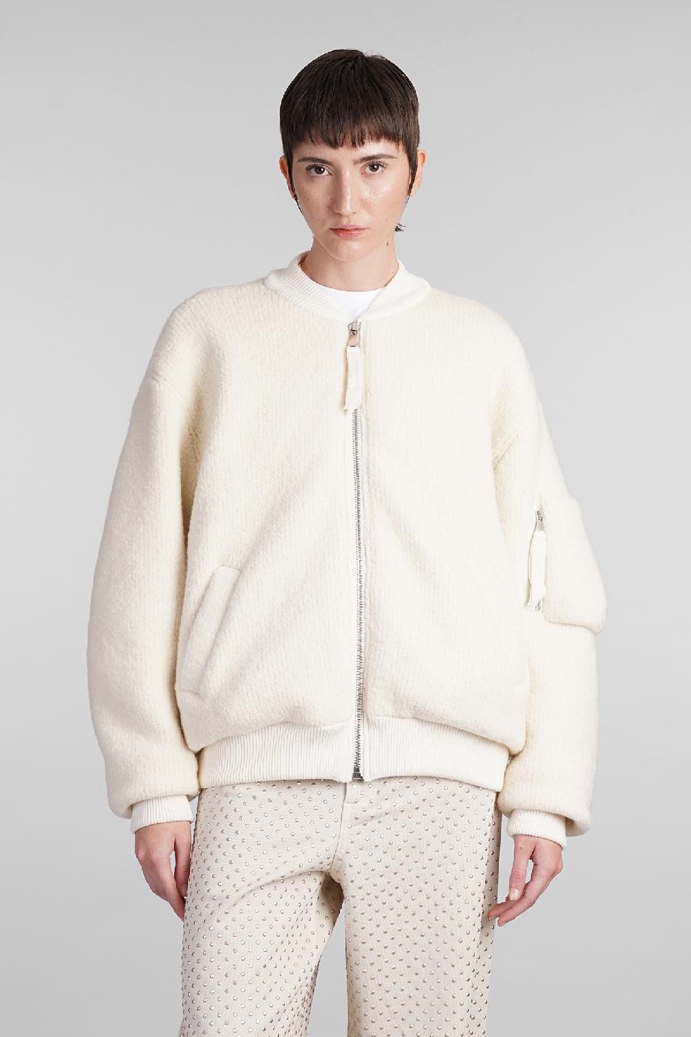 Deliberti Laneus Bomber in lana beige cod. 407324 - Deliberti The Luxury Shopping