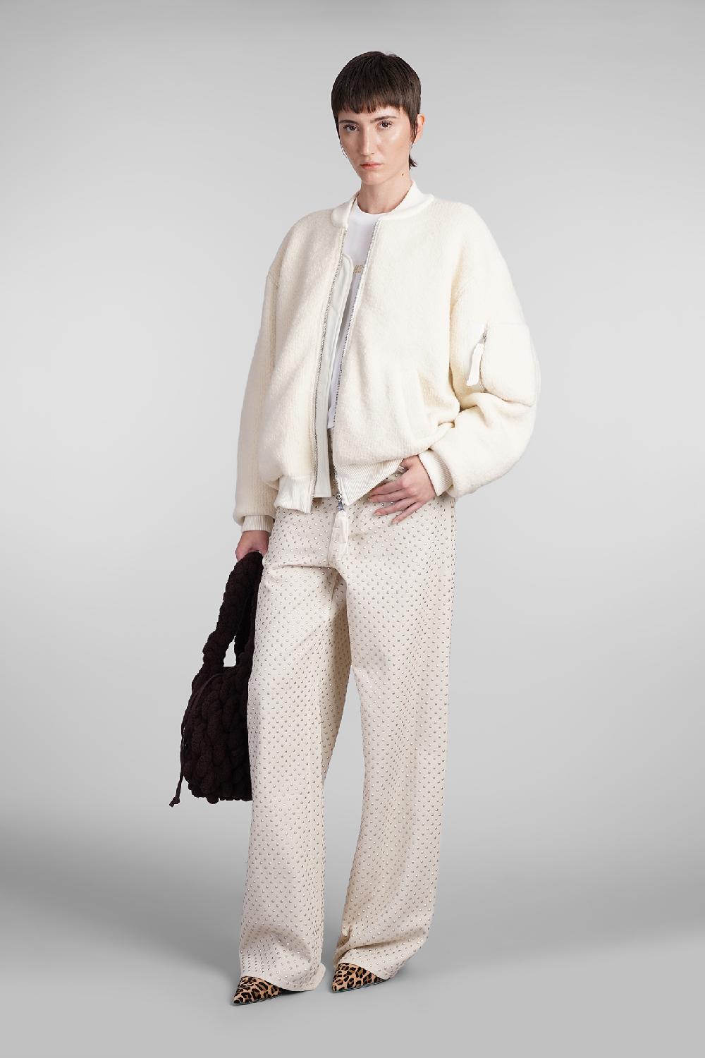 Deliberti Laneus Bomber in lana beige cod. 407324 - Deliberti The Luxury Shopping In Linea