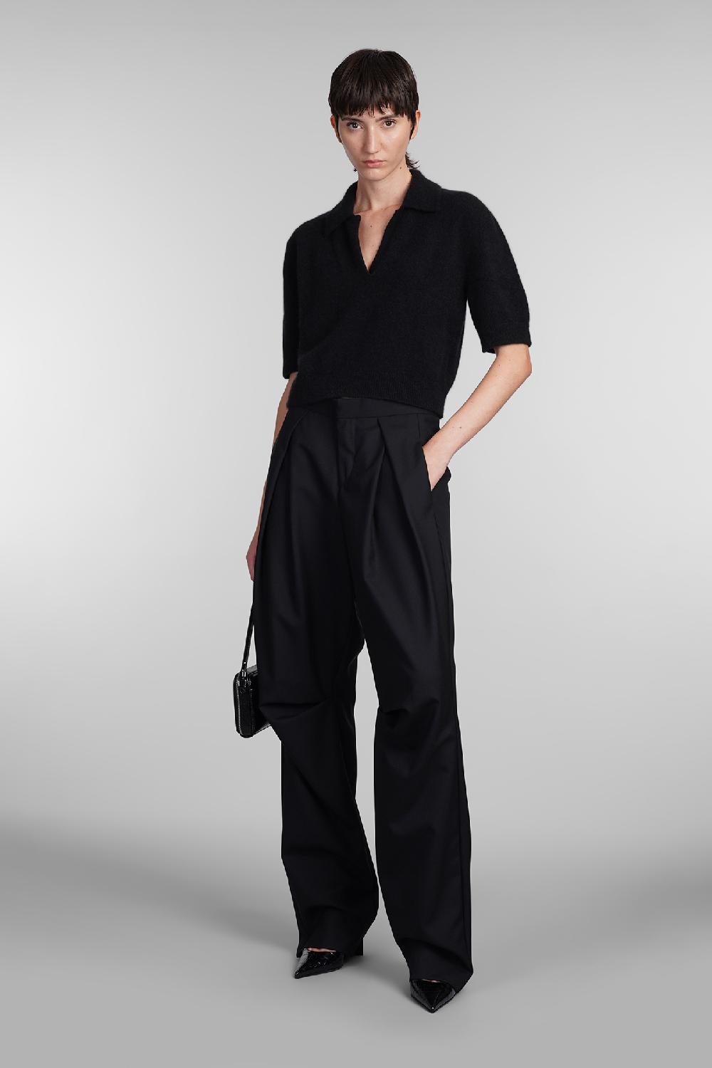 Deliberti Laneus Polo in cashmere nera cod. 407325 - Deliberti The Luxury Shopping Nuovo