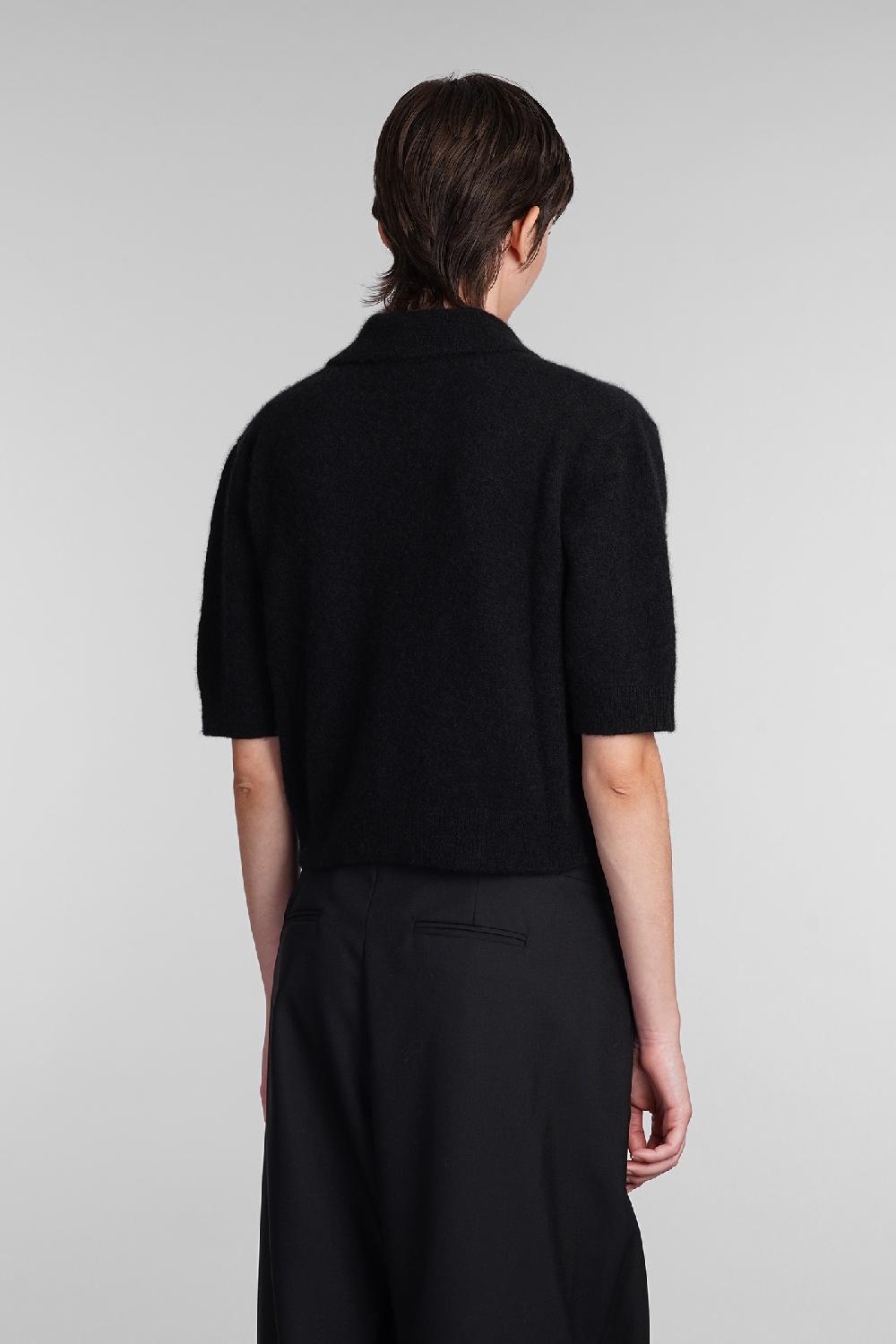 Deliberti Laneus Polo in cashmere nera cod. 407325 - Deliberti The Luxury Shopping Nuovo