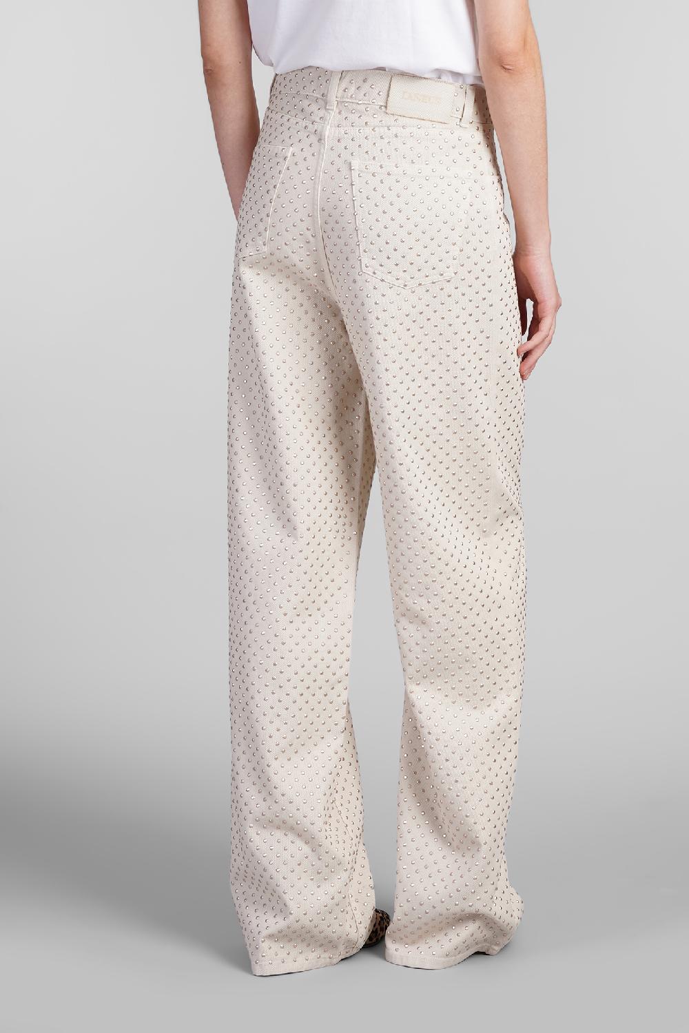 Deliberti Laneus Jeans in cotone beige cod. 402688 - Deliberti The Luxury Shopping Pezzi Unici