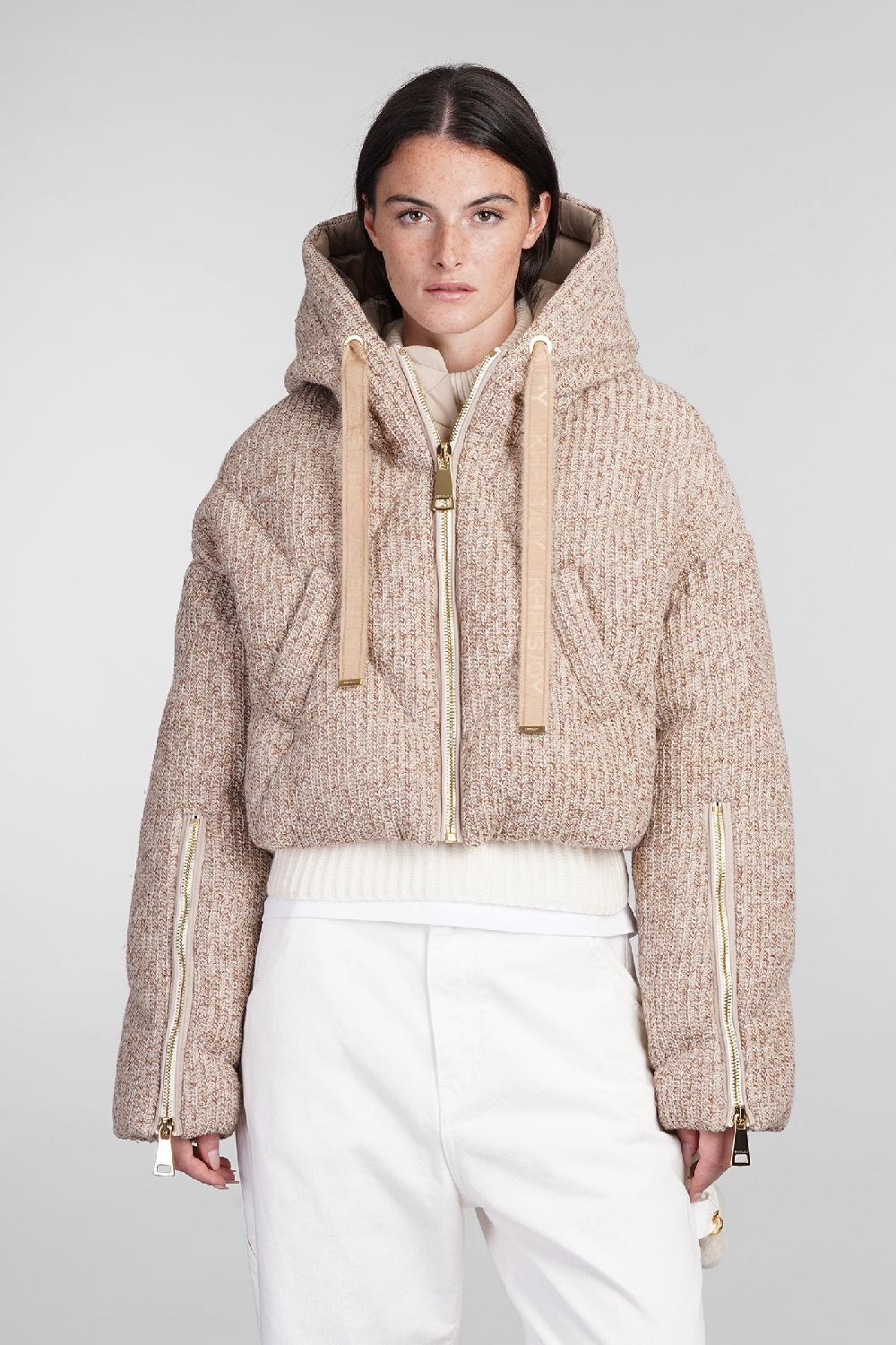 Deliberti Khrisjoy Piumino in poliestere beige cod. 402841 - Deliberti The Luxury Shopping Consegna Veloce