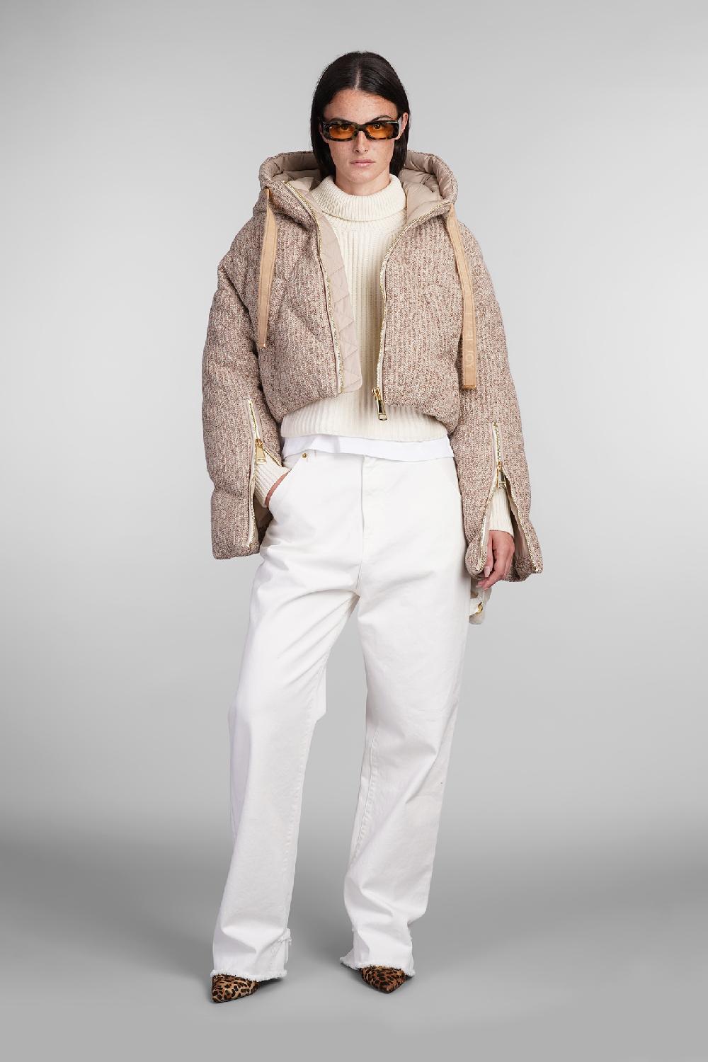 Deliberti Khrisjoy Piumino in poliestere beige cod. 402841 - Deliberti The Luxury Shopping Consegna Veloce