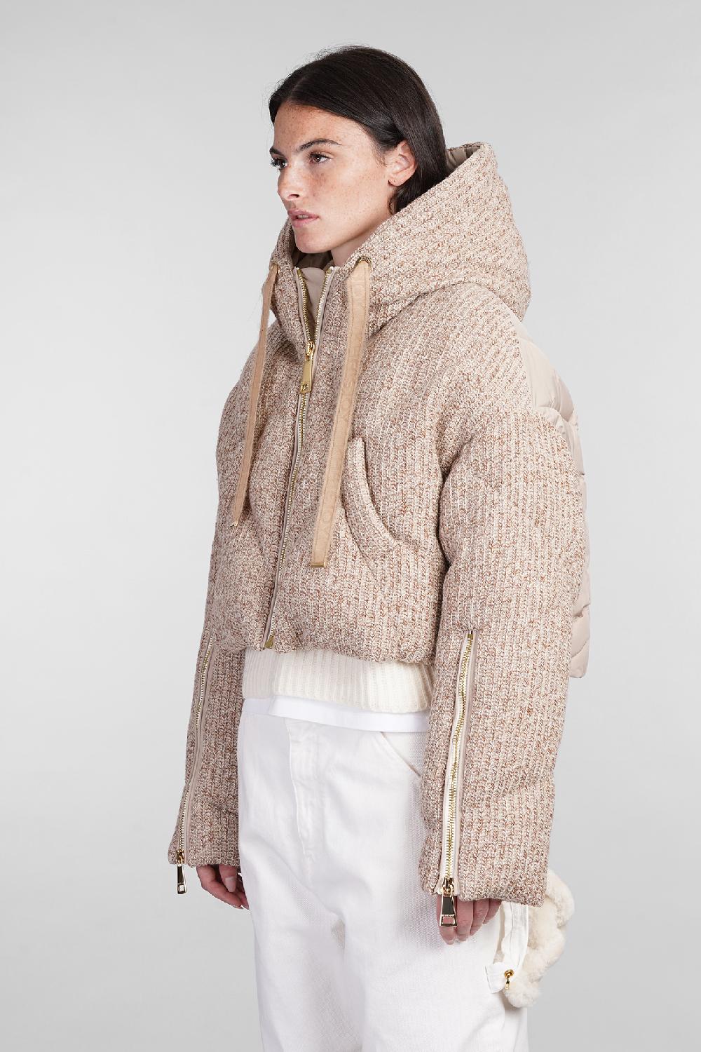 Deliberti Khrisjoy Piumino in poliestere beige cod. 402841 - Deliberti The Luxury Shopping Consegna Veloce