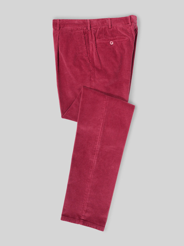 Rota Sport Winter Cherry corduroy sport trousers 1 pleat Offerta per la Festa della Mamma