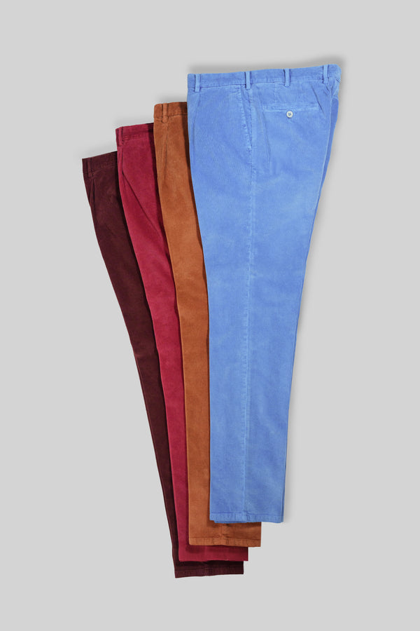 Rota Sport Winter Cherry corduroy sport trousers 1 pleat Offerta per la Festa della Mamma