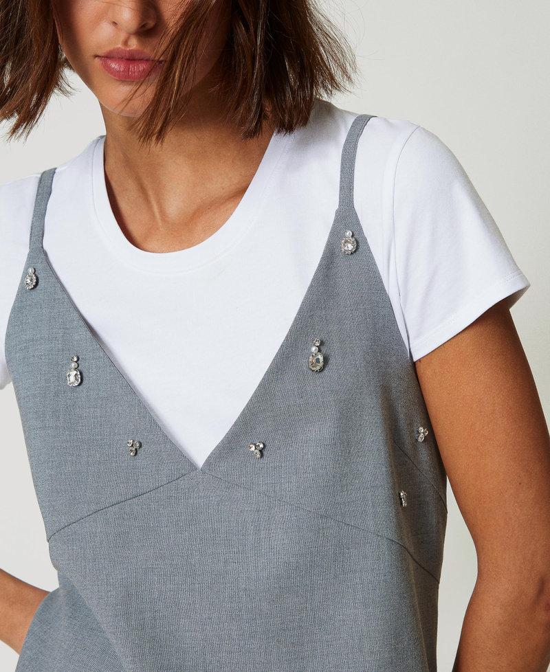 Scee by twin set Abito corto con ricami e T-shirt Enormi sconti