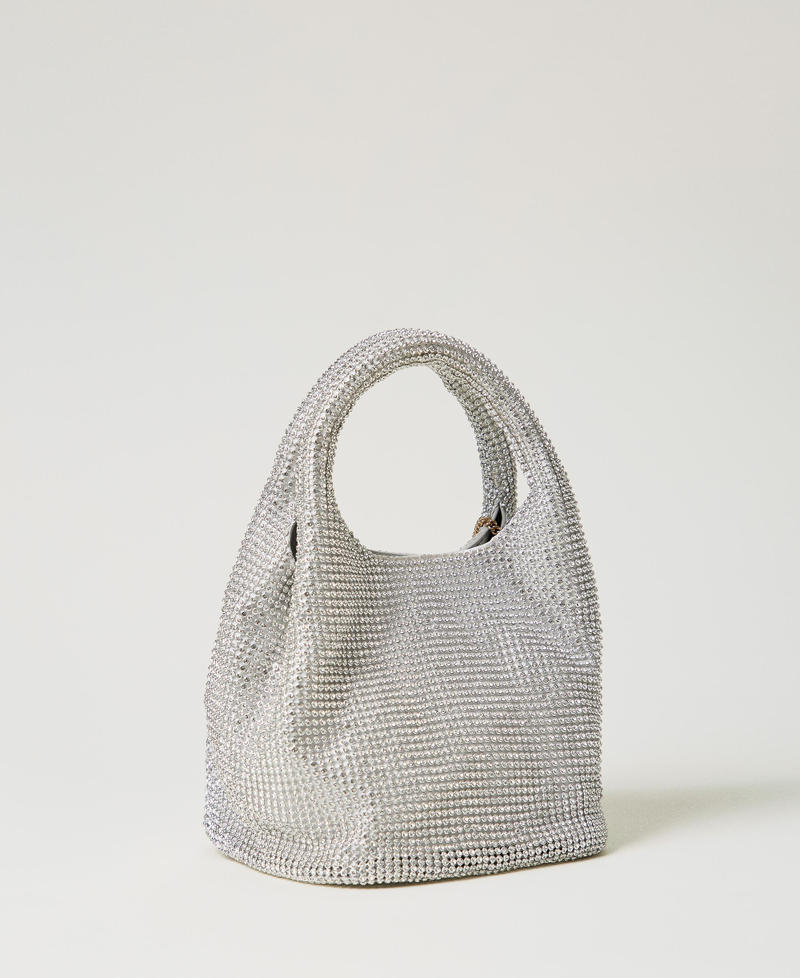 Scee by twin set Borsa 'Rendez-Vous' in strass e charm Oval T 50% di sconto con spedizione gratuita