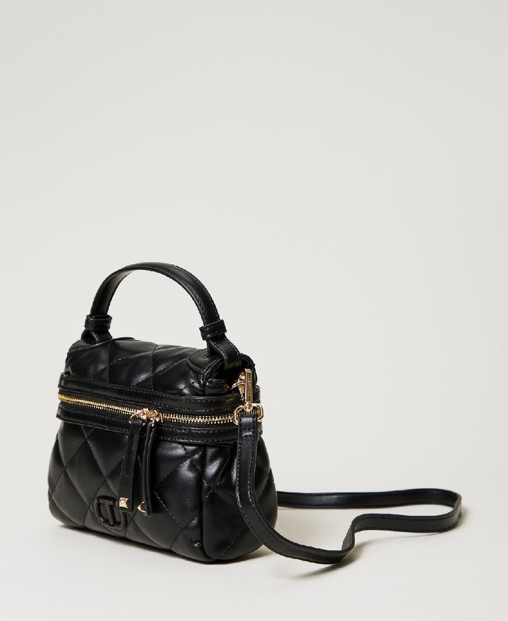 Scee by twin set Borsa top handle ‘Cécile’ piccola trapuntata Nuovo