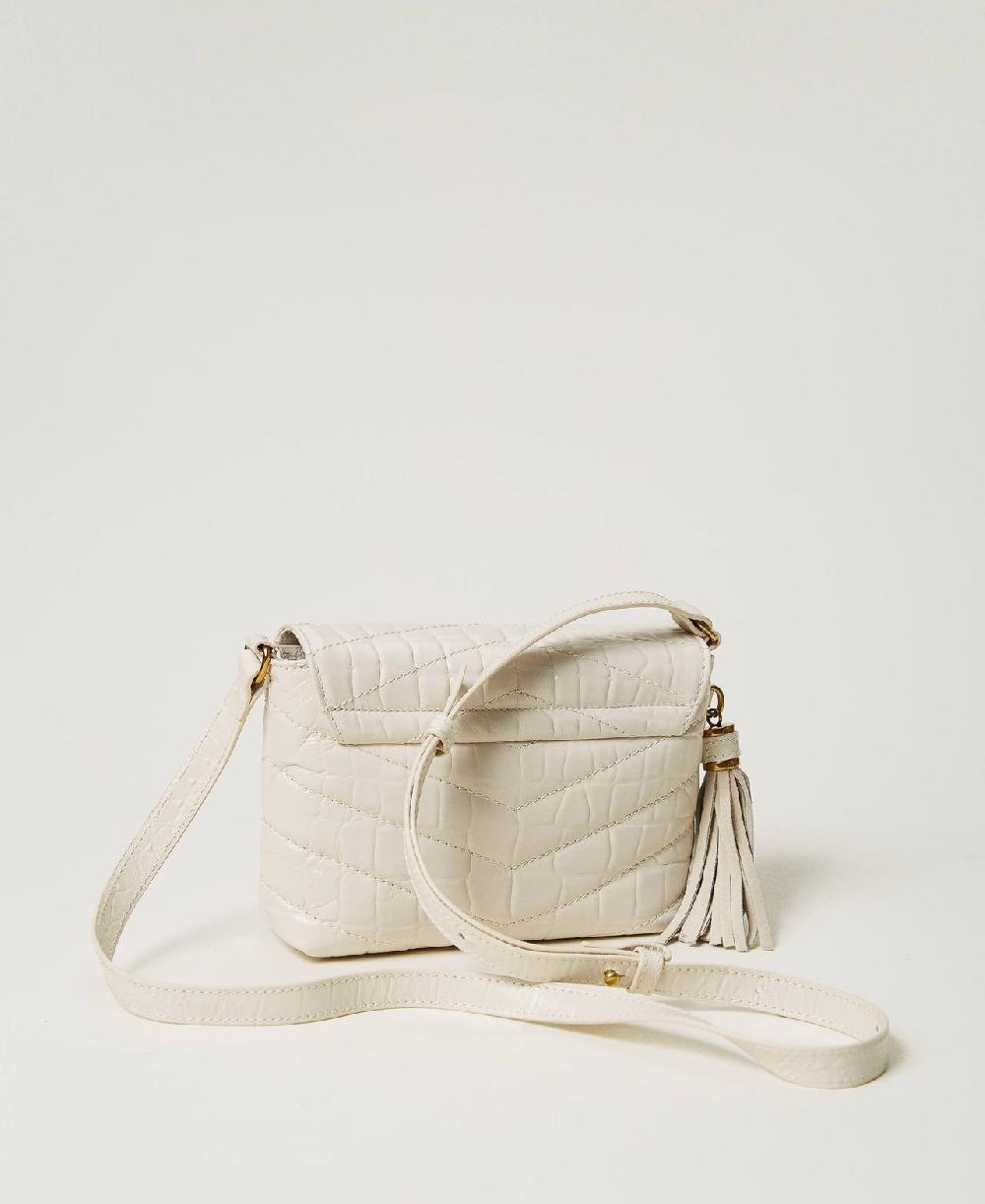 Scee by twin set Borsa a tracolla 'Dreamy' piccola in pelle stampa cocco Vendita