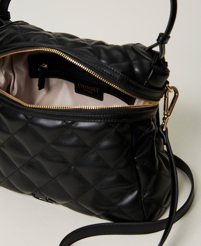 Scee by twin set Borsa top handle ‘Cécile’ grande trapuntata Spedizione Gratuita