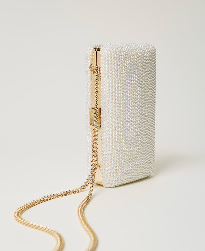 Scee by twin set Clutch con perle e Oval T Soddisfazione Garantita