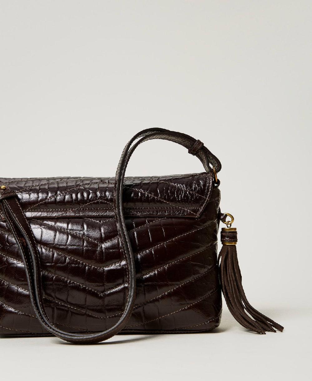 Scee by twin set Borsa a tracolla 'Dreamy' media in pelle stampa cocco Negozi Online