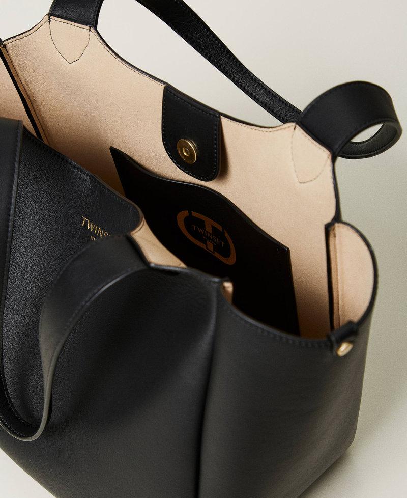 Scee by twin set Borsa shopper ‘Forever’ in pelle Consegna Veloce