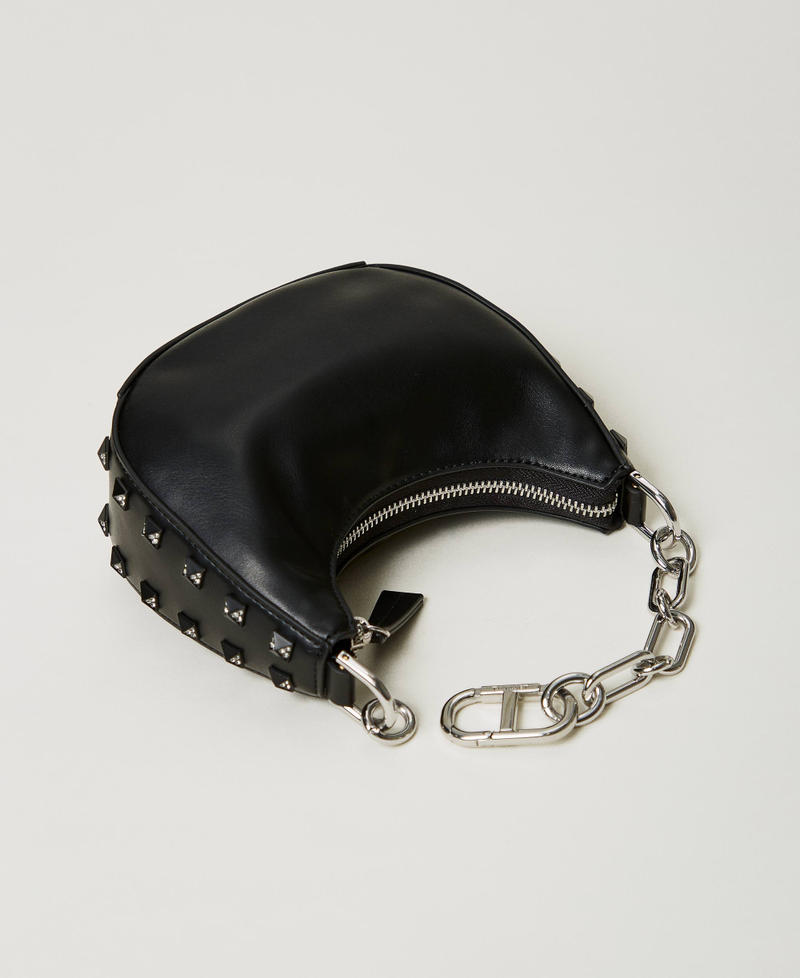 Scee by twin set Borsa ‘Mini Croissant’ con borchie Sottocosto