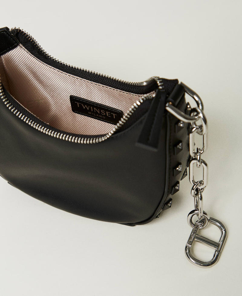 Scee by twin set Borsa ‘Mini Croissant’ con borchie Sottocosto