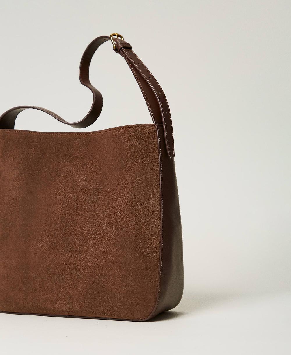 Scee by twin set Borsa hobo ‘Chelsea’ in pelle Novità