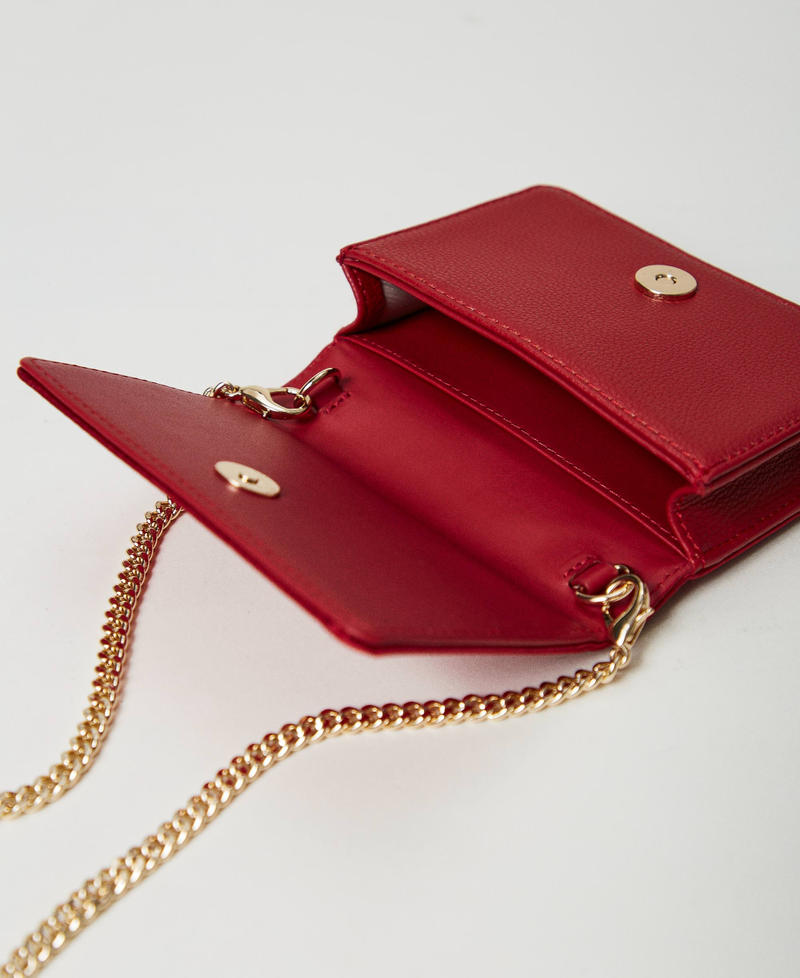 Scee by twin set Mini borsa a tracolla in raso con strass Presa