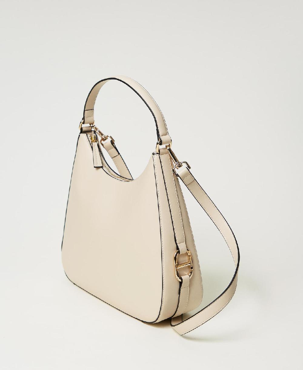 Scee by twin set Borsa hobo con fibbia Oval T Vendita Calda