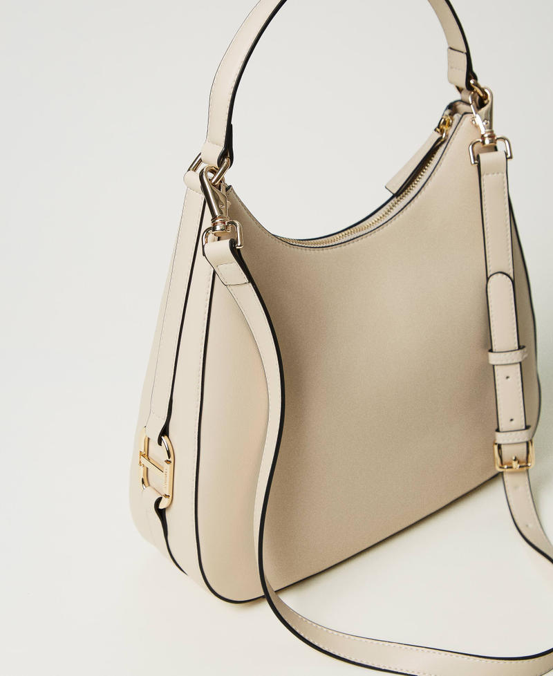 Scee by twin set Borsa hobo con fibbia Oval T Vendita Calda