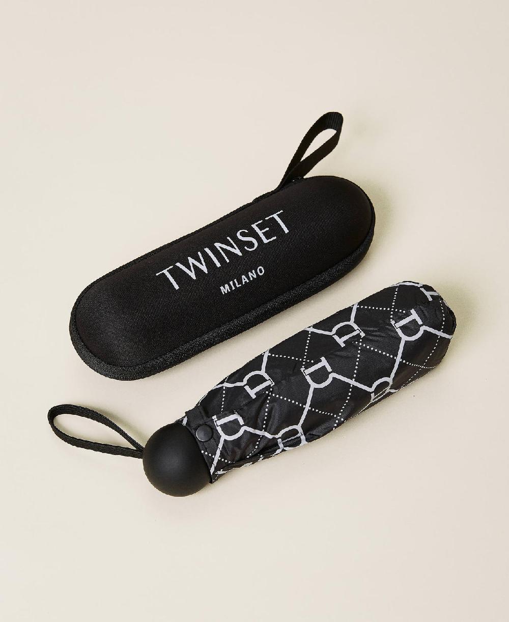Scee by twin set Ombrello stampato con logo Saldi Di Fabbrica