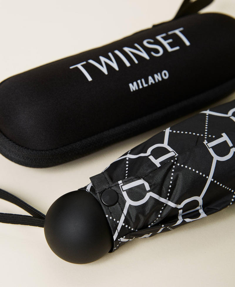 Scee by twin set Ombrello stampato con logo Saldi Di Fabbrica