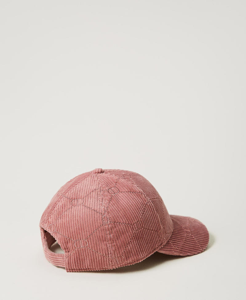 Scee by twin set Cappello da baseball in velluto con Oval T Vendite stagionali