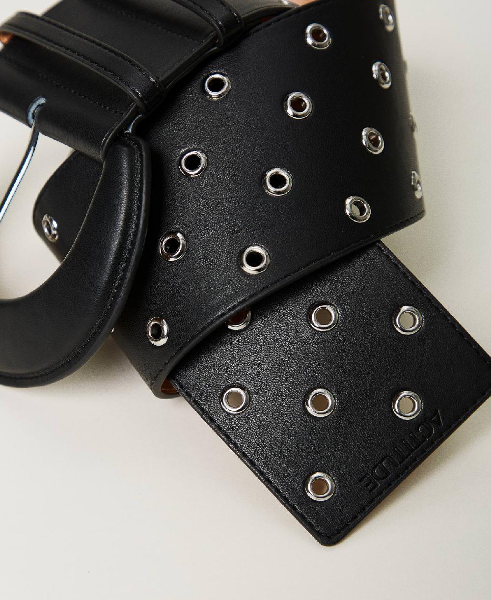 Scee by twin set Cintura a vita alta con occhielli Offerte stagionali